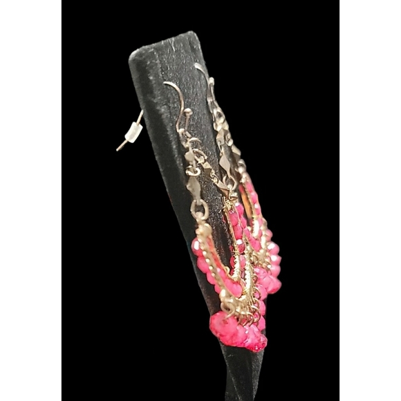 Bohemian Beaded Pierced Earrings - Picture 4 of 4